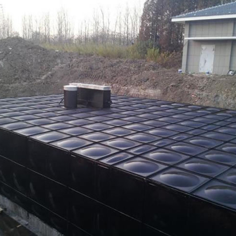 Tanque de agua seccional ensamblado subterráneo