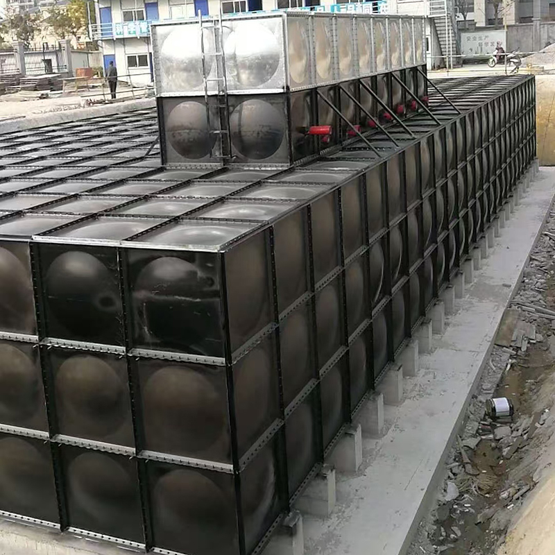 Tanque de agua seccional ensamblado subterráneo