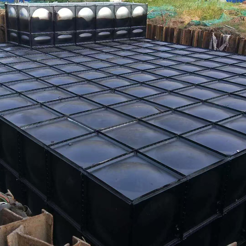 Tanque de agua seccional ensamblado subterráneo